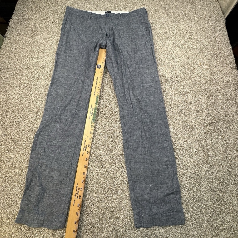 J Crew The Driggs Pants Mens Size 33x32 Navy School Preppy Classic - Picture 6 of 6